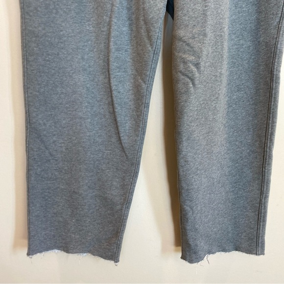 Abercrombie & Fitch Soft AF Essentials Mens Gray Sweatpants Xxl Raw Hem Cropped - Picture 3 of 7